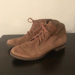 Brown Leather Ankle Boots